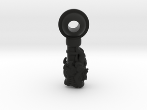 Dragon_Cannon_14mm in Black Natural Versatile Plastic
