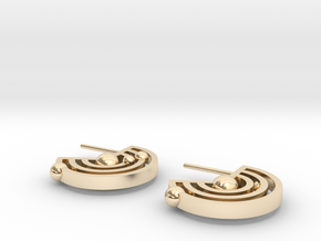 Orbital Ear-rings in 14k Gold Plated Brass