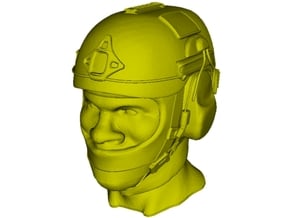 1/18 scale SOCOM operator E helmet & head x 1 in Smooth Fine Detail Plastic
