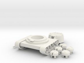 1/100 JN-129 Armament and Front Tracks in White Natural Versatile Plastic