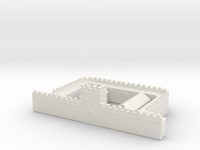 hadrian's wall Milecastle  short 1/350  in White Natural Versatile Plastic