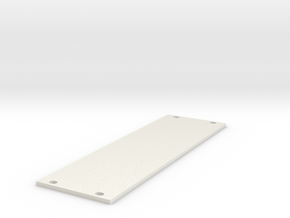 Eurorack Blank Panel 8HP in White Natural Versatile Plastic