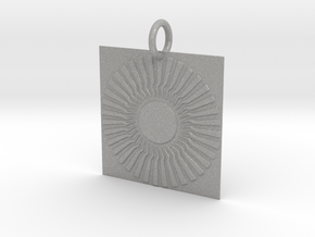 Sambhala Sun Pendant in Aluminum: Medium