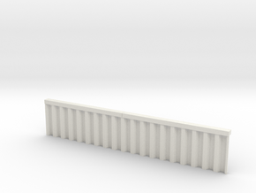 N Scale Sheet Piling Quay Wall H28 L142.5 in White Natural Versatile Plastic