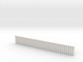 1:285 Quay Wall Sheet Piling H20mm in White Natural Versatile Plastic