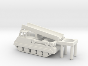1/144 Scale M474 Pershing Launcher in White Natural Versatile Plastic