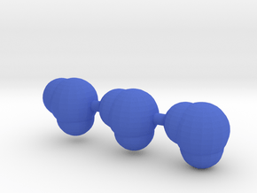 3 water molecules in Blue Processed Versatile Plastic