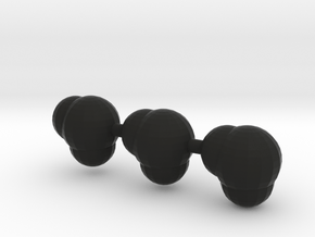 3 water molecules in Black Premium Versatile Plastic