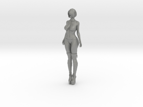 Standing bikini girl 002 in Gray PA12: 1:10