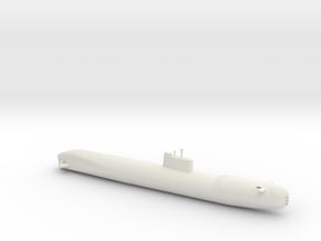1/700 Scale USSR Tango Class Submarine in White Natural Versatile Plastic