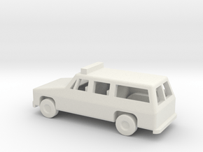 1/144 Scale Suburban With Lights in White Natural Versatile Plastic