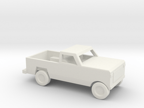 1/144 Scale Dodge Pickup in White Natural Versatile Plastic