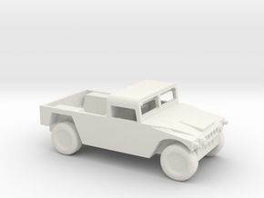 1/100 Scale Humvee Soft Top in White Natural Versatile Plastic