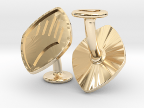 Cufflinks MTG Planeswalker Symbol in 14k Gold Plated Brass