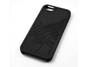 Red Hook Brooklyn Map iPhone 5/5s Case in Black Natural Versatile Plastic