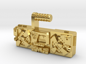 Titans Return Blaster, TF Compatible (3mm, 5mm) in Polished Brass: Small