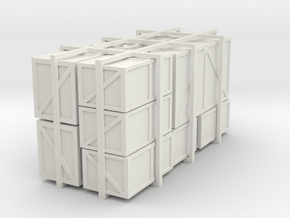 Assorted HO packing crates in White Natural Versatile Plastic