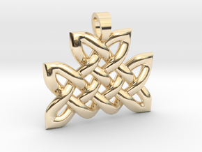 Celtic knot mountain [pendant] in 14k Gold Plated Brass