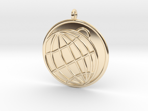 Planetology Symbol in 14K Yellow Gold