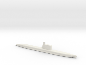 1/700 Scale USSR Quebec Submarine Waterline in White Natural Versatile Plastic