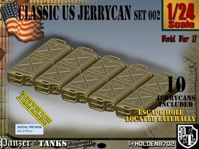 1/24 US Jerrycan Hollow side Set002 in White Natural Versatile Plastic
