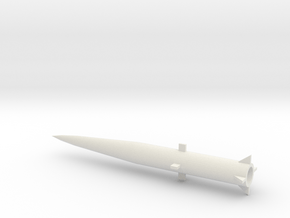 1/144 Scale MGM34 Pershing 1 Missile in White Natural Versatile Plastic