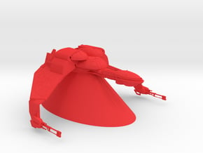 Klingon Empire - Bird of Prey in Red Processed Versatile Plastic