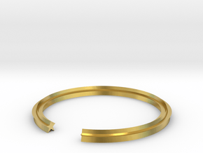 Star 17.35mm in Polished Brass