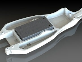 RC10 B4.3 Chassis in White Natural Versatile Plastic