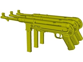1/22.5 scale MaschinenPistole MP-40 rifles x 3 in Tan Fine Detail Plastic