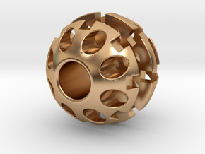 20mm Sphere Bead in Polished Bronze