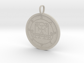 Barbatos Medallion in Natural Sandstone