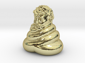 Donald Dump in 18k Gold Plated Brass: Medium