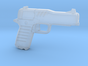 cyberpunk - near future pistol in 1/6 scale in Smooth Fine Detail Plastic