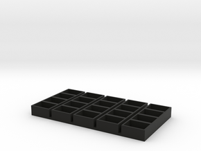 quad long 11x15x7 speaker box qty5 in Black Natural Versatile Plastic