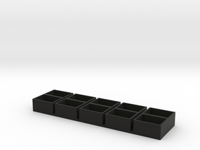 dual  long 13x18x9.5 speaker box qty5 in Black Natural Versatile Plastic