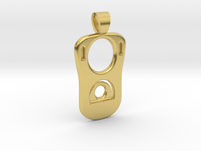 Can tab [pendant] in Polished Brass