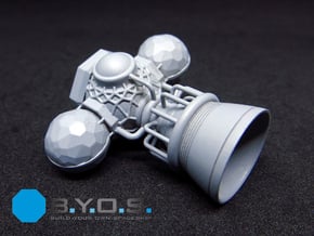 BYOS PART ENGINE SINGLE BELL in Smooth Fine Detail Plastic