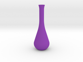Long Tear-Drop Vase in Purple Processed Versatile Plastic