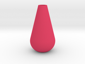 Tall Teardrop Vase in Pink Processed Versatile Plastic