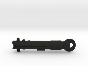 Ahsoka Saber Keychain in Black Natural Versatile Plastic