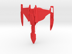 Klingon Empire - D5 Battleship in Red Processed Versatile Plastic