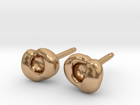 Optic Cup Earrings in Polished Bronze