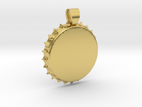 Capsule [pendant] in Polished Brass
