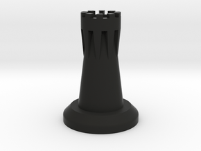 Rook-Chesspiece in Black Premium Versatile Plastic