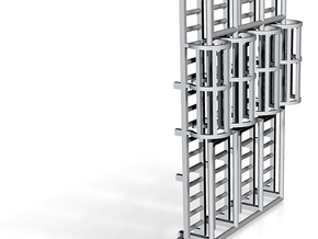 1:100 Cage Ladder 51mm Platform in Tan Fine Detail Plastic