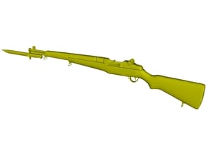 1/22.5 scale Springfield M-1 Garand & bayonet x 1 in Tan Fine Detail Plastic