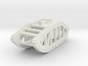 Skeleton Tank (USA) in White Natural Versatile Plastic: 6mm