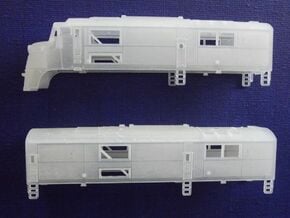 N Scale CNJ Baby-faced Baldwin A and B unit in Tan Fine Detail Plastic