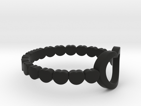 ring 1a in Black Natural Versatile Plastic